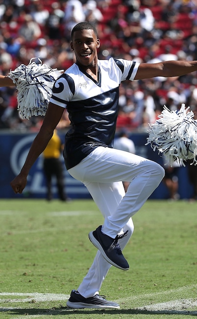 Male Cheerleaders on the RAMs, Quinton Peron